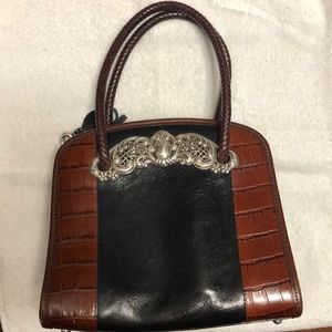 Brighton Chantilly Lace in rich black/chocolate